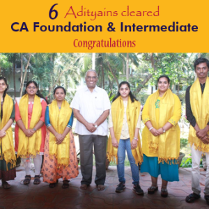Adityan cleared CA foundation & intermediate